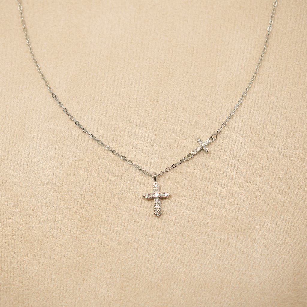 Cross Echo Necklace
