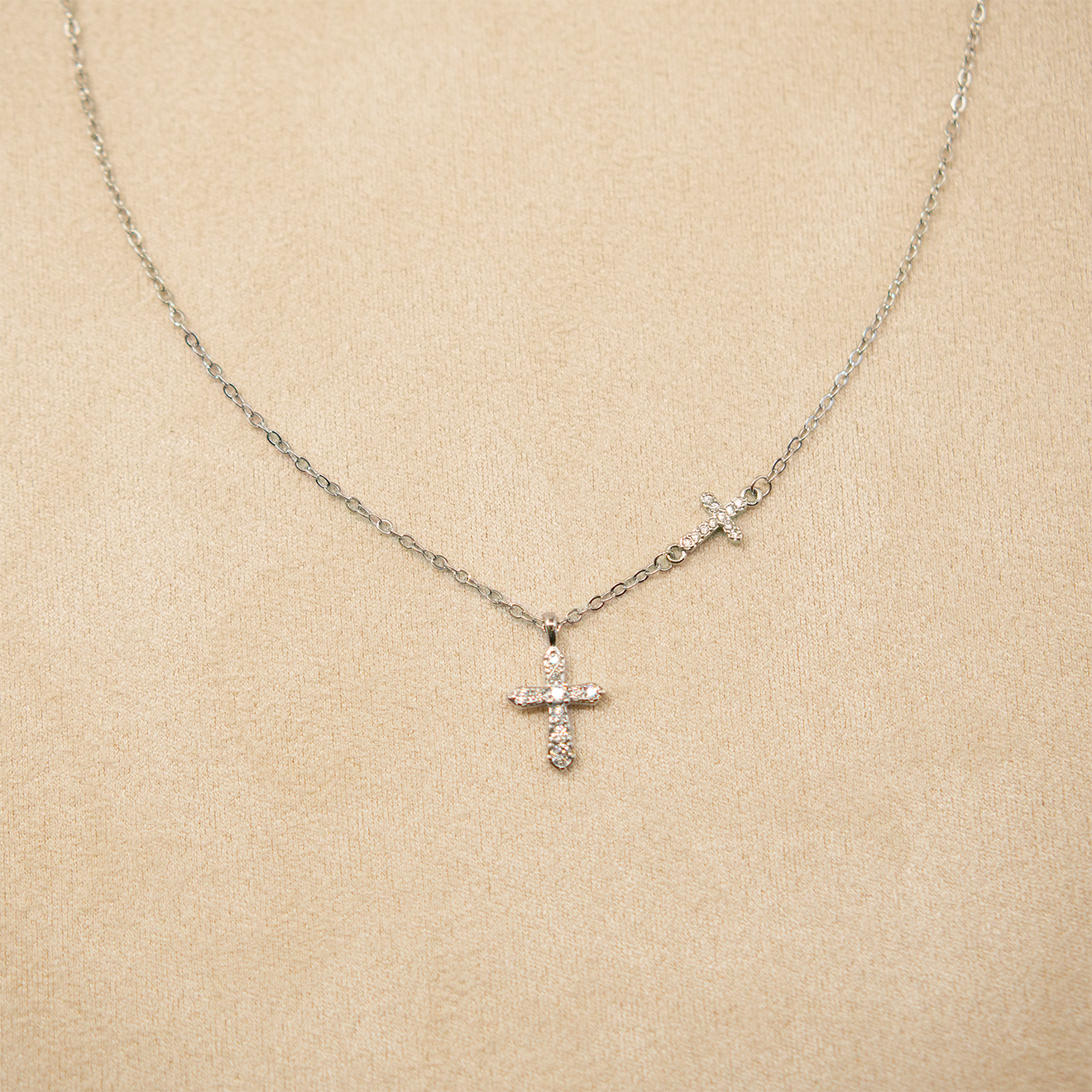 Cross Echo Necklace