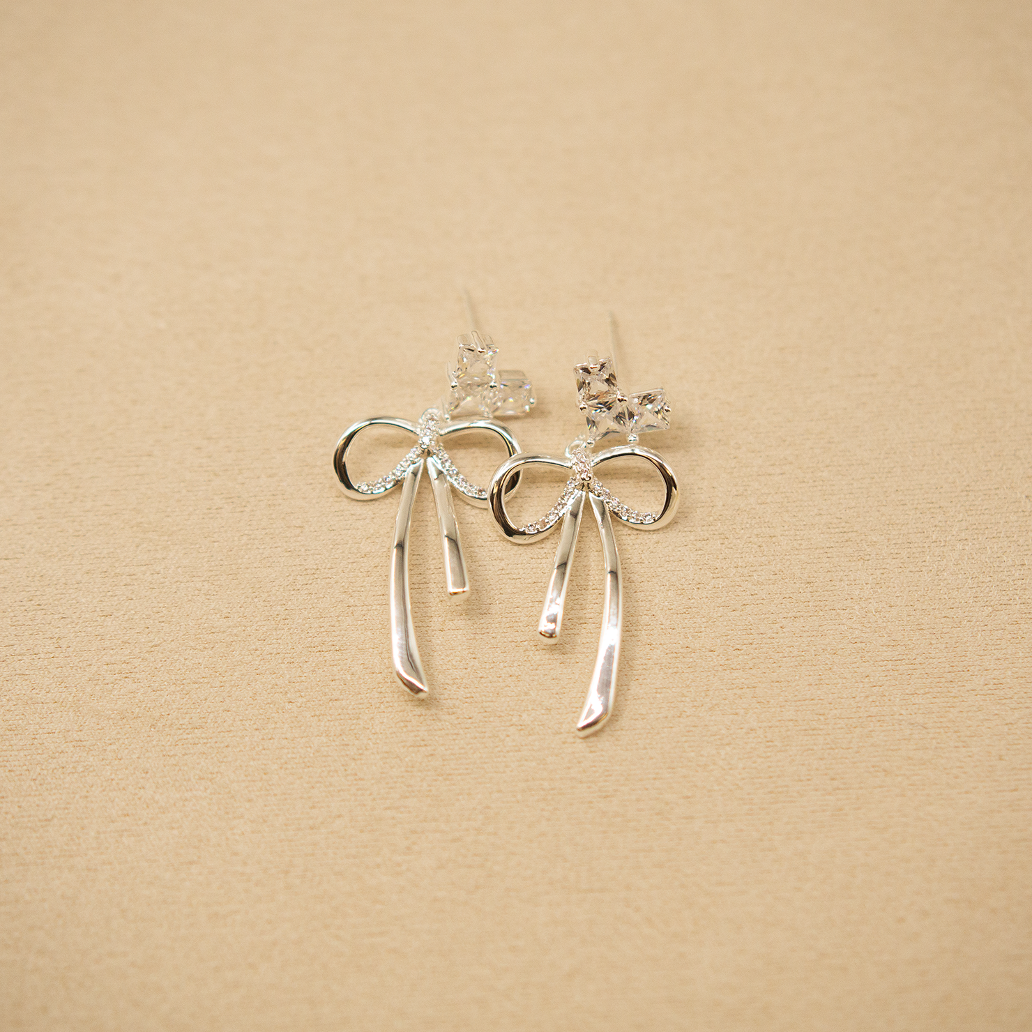 Crystal Ribbon Earrings
