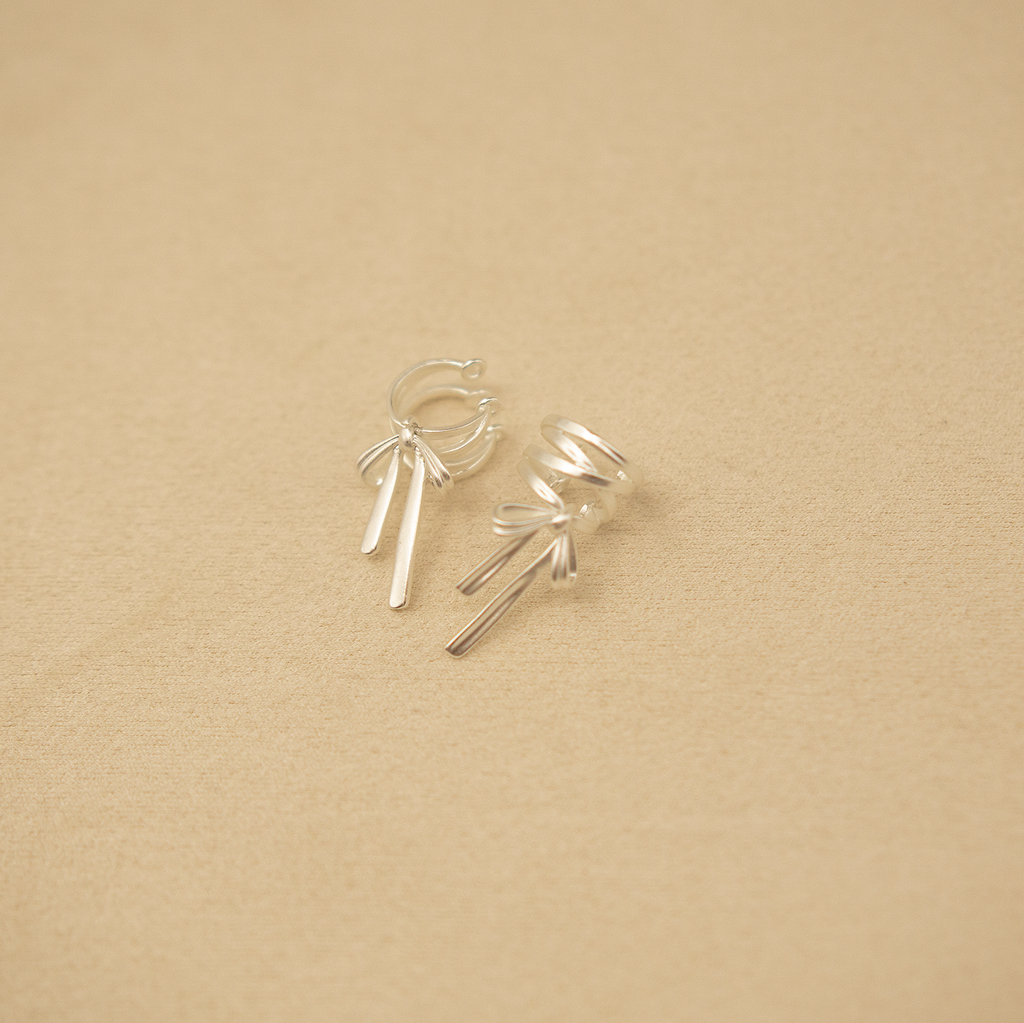 Satin Ribbon Ear Cuff