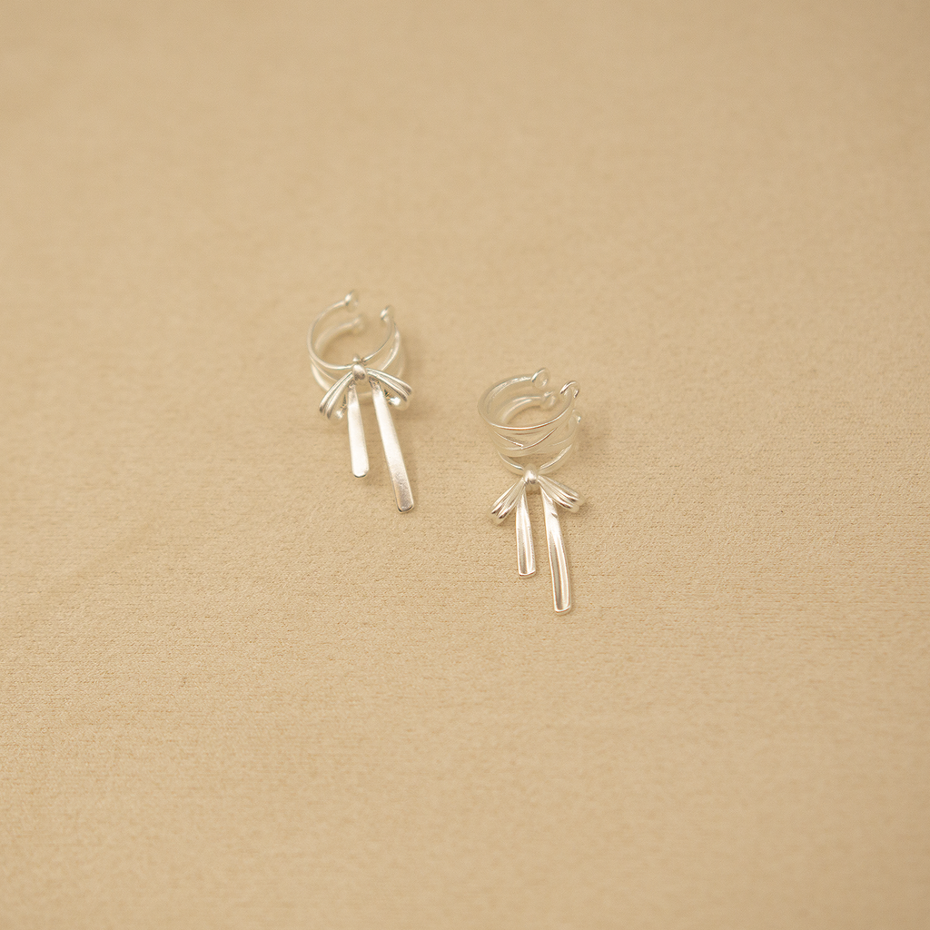 Satin Ribbon Ear Cuff