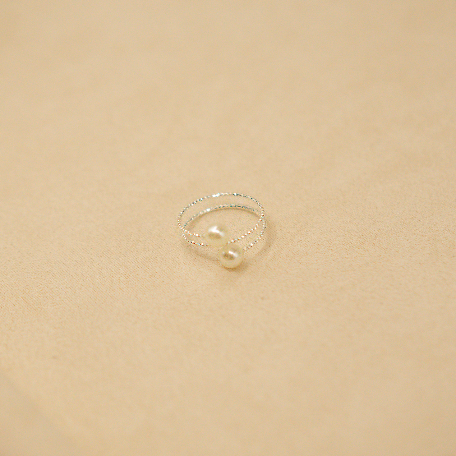Orbit Pearl Ring