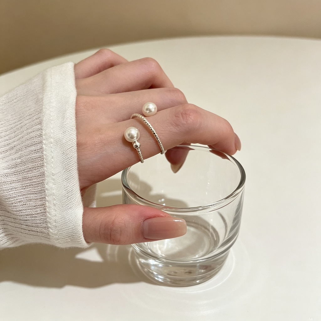 Orbit Pearl Ring