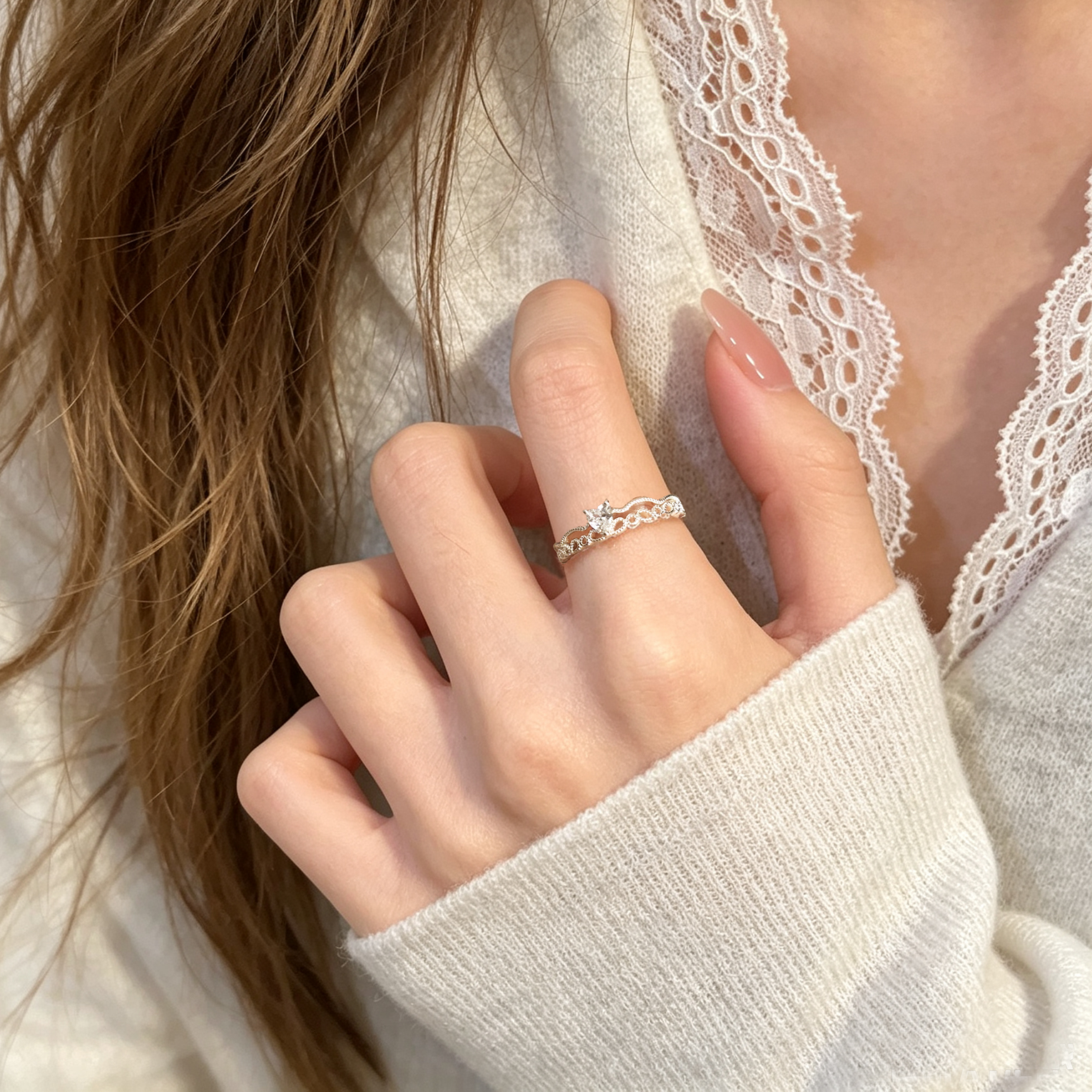Lace Tiara Ring