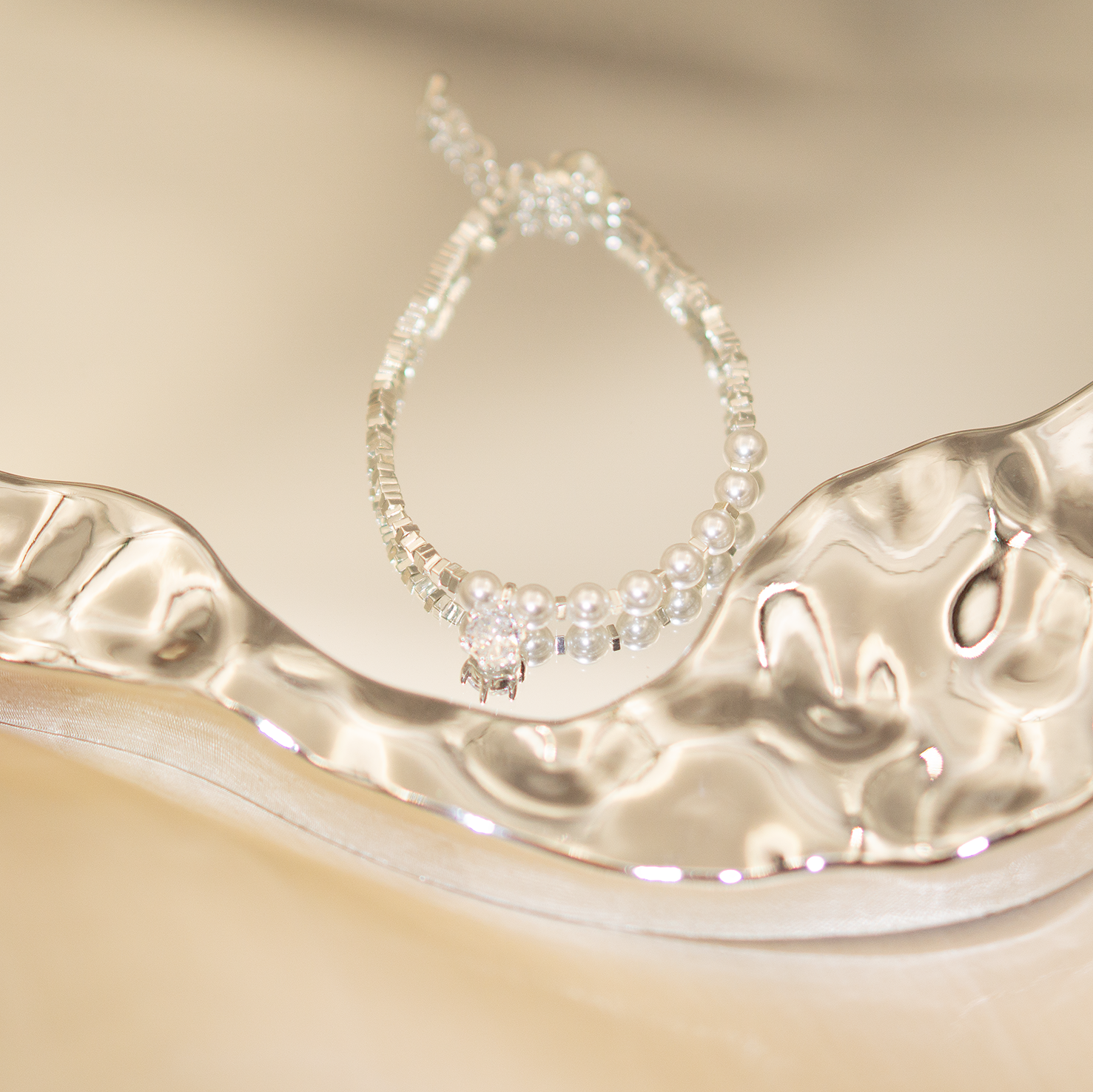 Glimmer Dew Crystal Bracelet