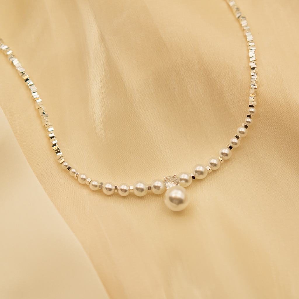 Glimmer Dew Crystal Necklace