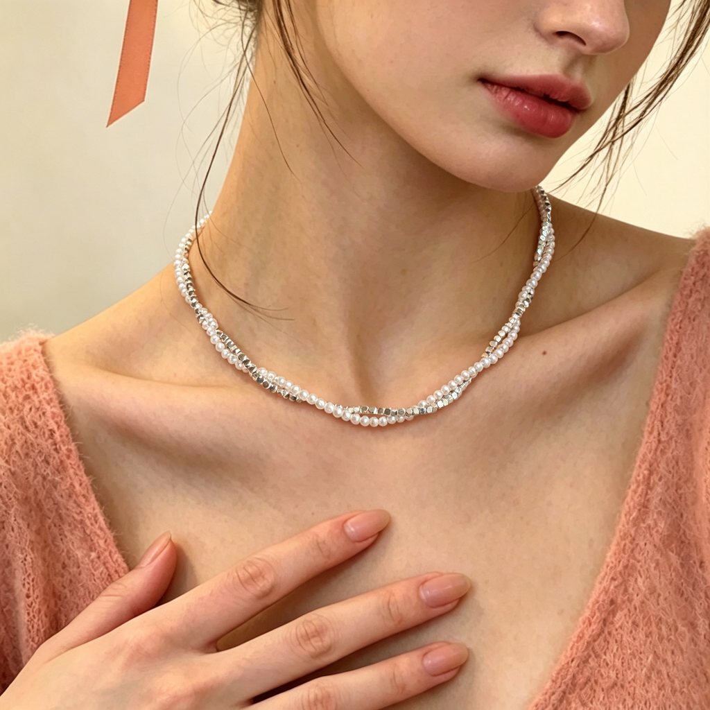 Pearl Wave Necklace