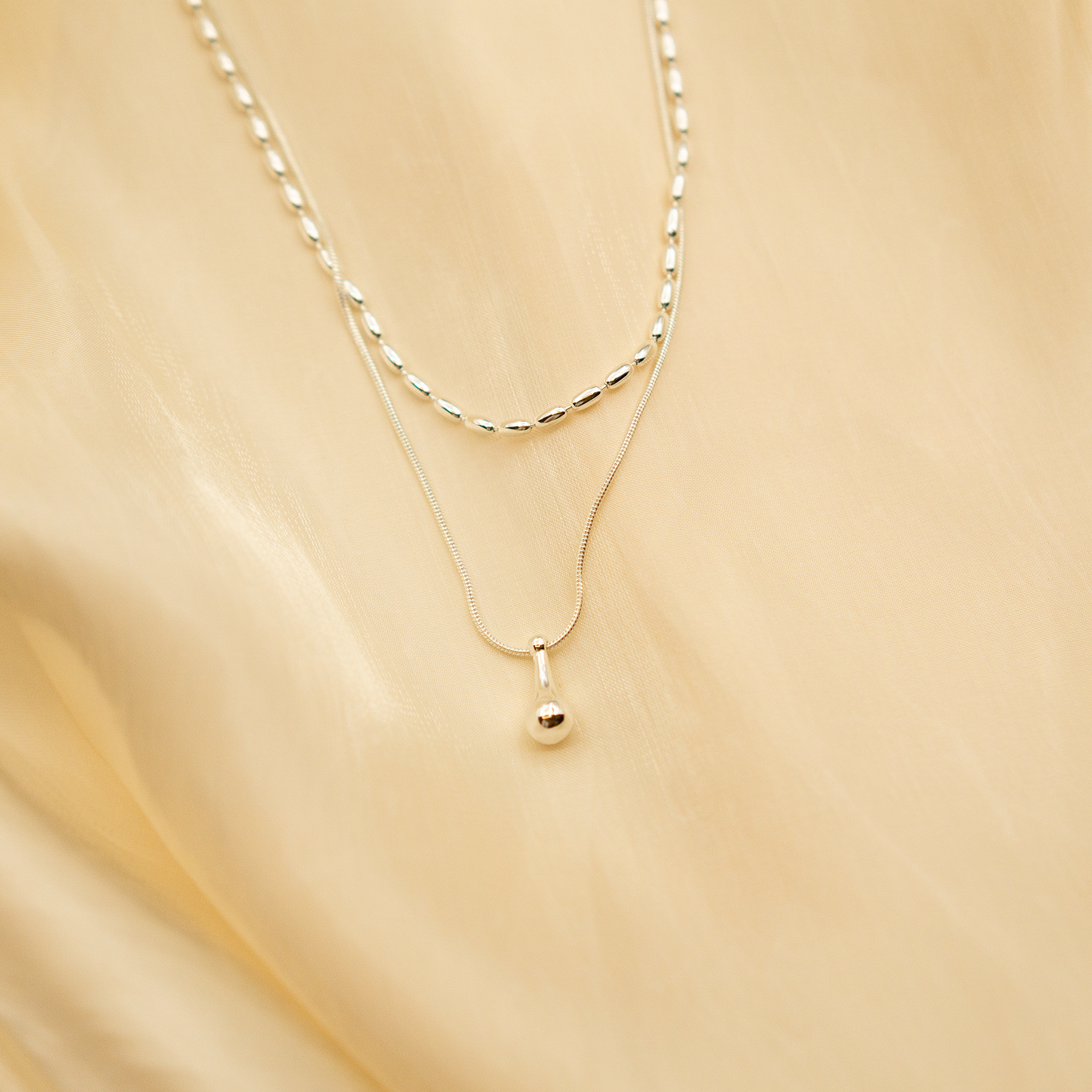 Frosty Droplet Necklace