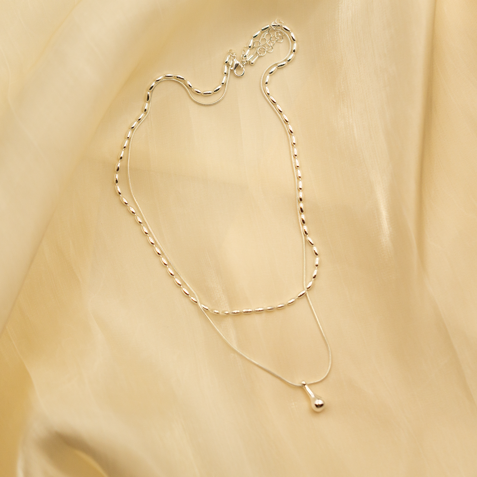 Frosty Droplet Necklace