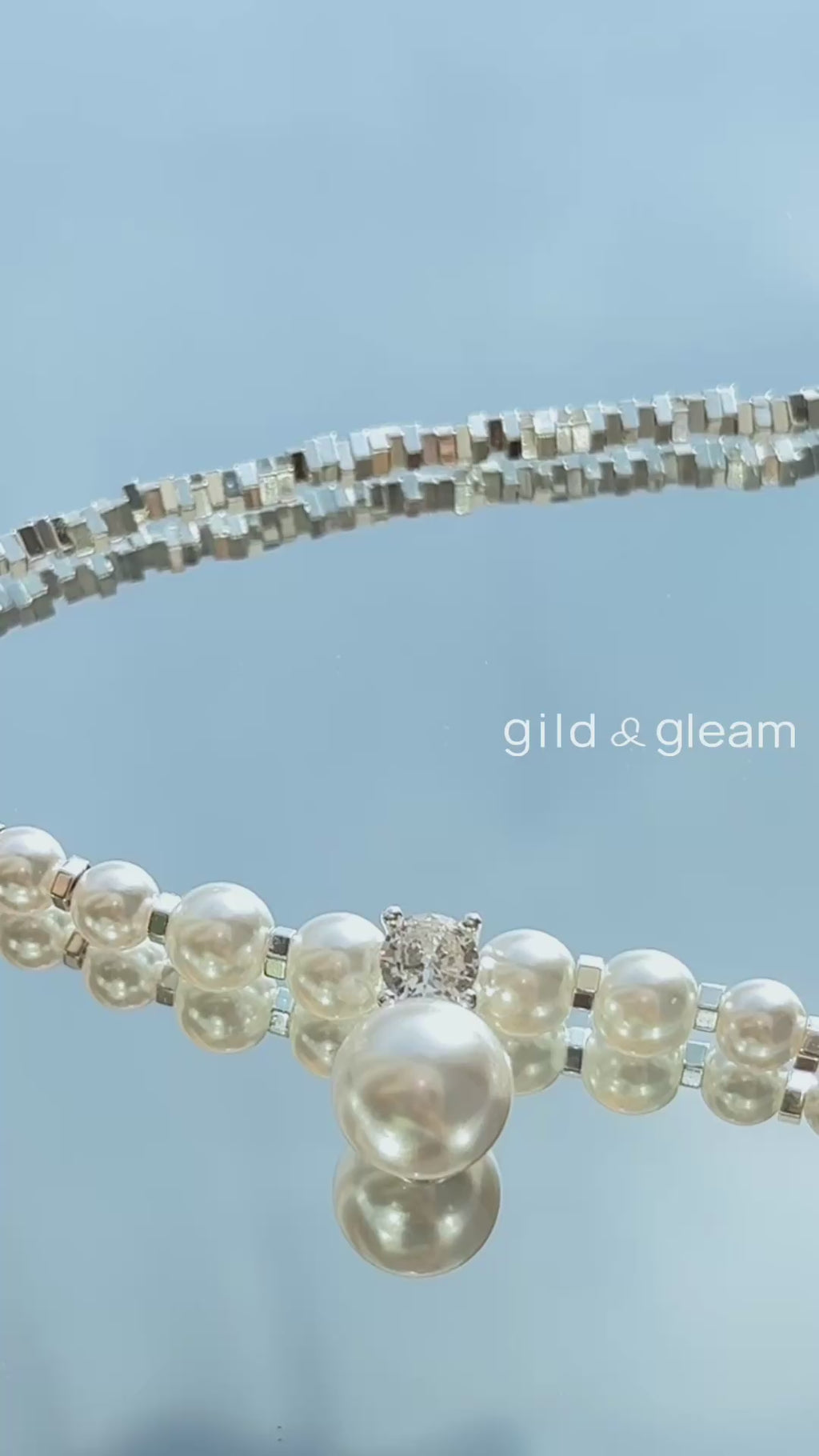 Glimmer Dew Crystal Necklace