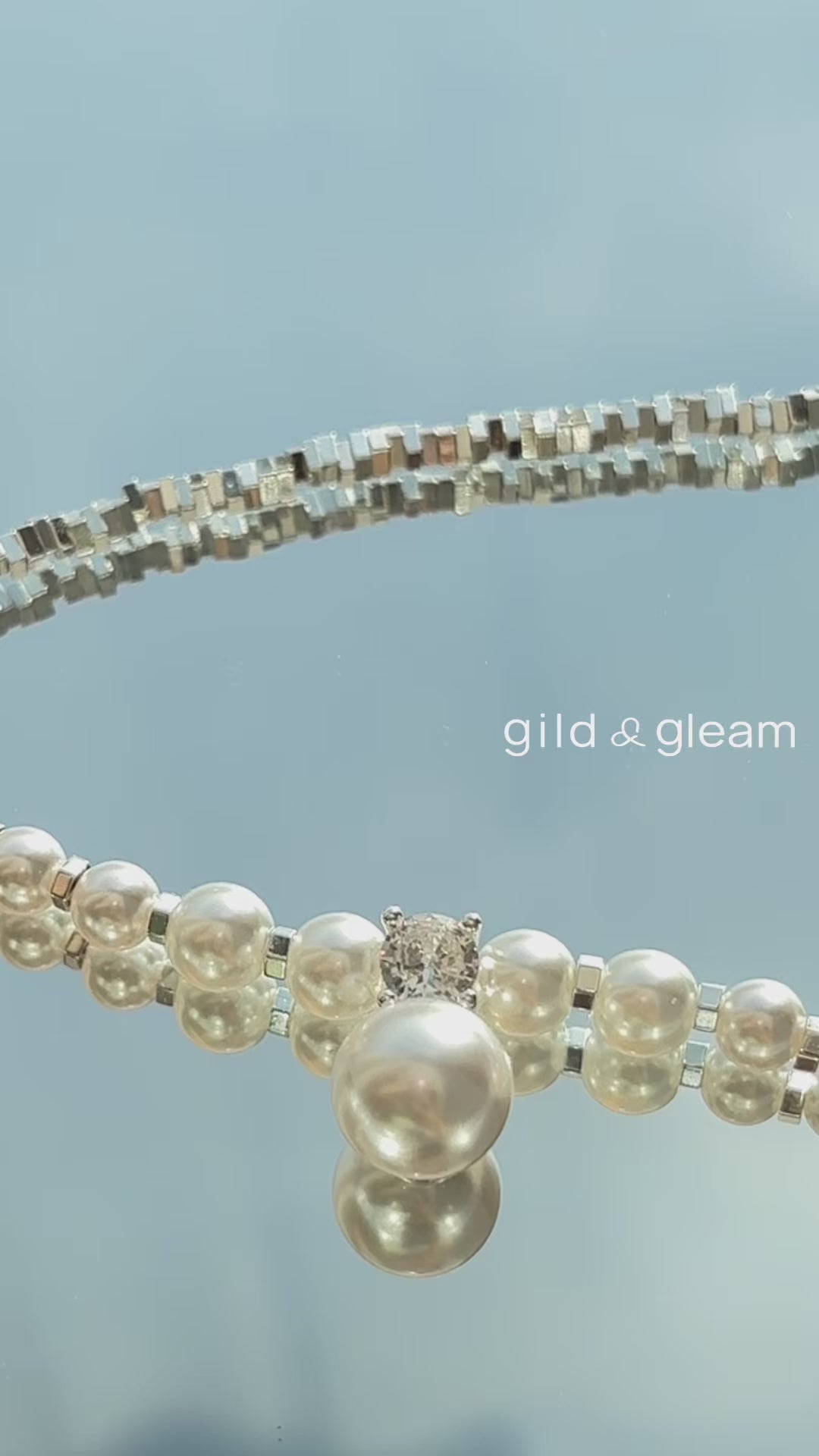 Glimmer Dew Crystal Necklace